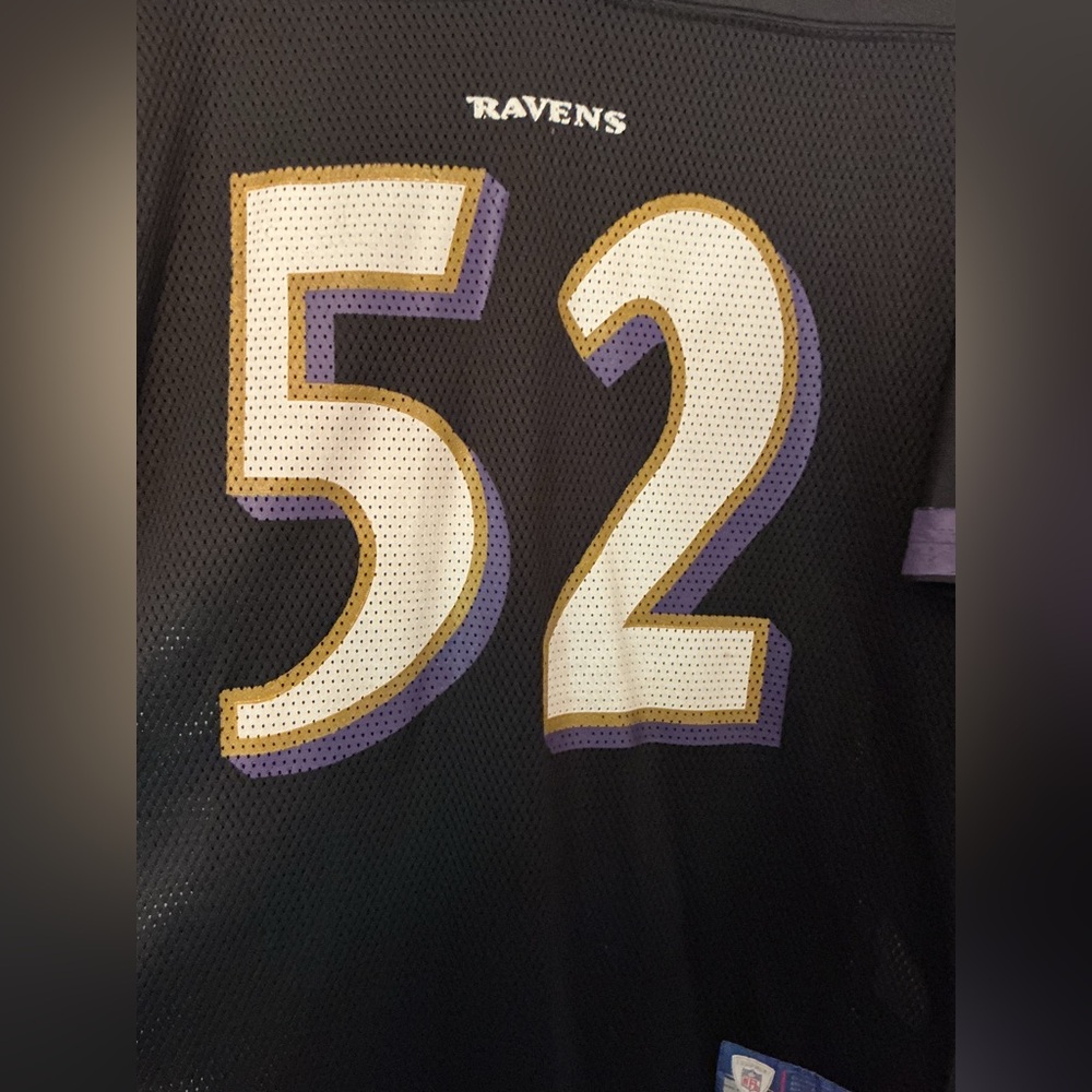 Rare Vintage NFL Baltimore Ravens Replica Football Jersey - Black & Purple 2000 - Picture 3 of 7
